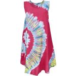 Reduzierte Rote Batik Hippie Guru-Shop Sommerkleider für Damen Größe M für den für den Sommer 