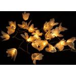 Reduzierte Weiße Blumenmuster Guru-Shop LED Lichterketten aus Papier 