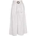 Weiße Loose Fit Guru-Shop Palazzo-Hosen für Damen Größe M für den für den Sommer 