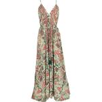 Grüne Boho Ärmellose Guru-Shop Maxi Sommerkleider aus Polyester für Damen 