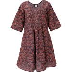 Reduzierte Auberginefarbene Elegante Guru-Shop Mini Minikleider & kurze Kleider für Damen Größe L für den für den Sommer 