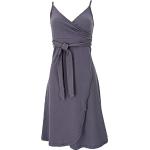 Reduzierte Violette Elegante Guru-Shop Bio Mini Wickelkleider für Damen Größe XL für den für den Sommer 