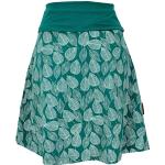 Reduzierte Emeraldfarbene Guru-Shop Bio Mini Tellerröcke aus Baumwolle für Damen Größe L 