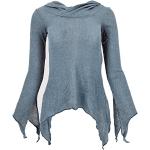 Reduzierte Blaue Guru-Shop Damensweatshirts mit Elfenmotiv mit Kapuze Größe L 