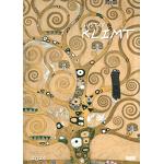 Reduzierte Gelbe Jugendstil Gustav Klimt Posterkalender 
