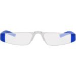 Blaue Randlose Brillen aus Kunststoff für Herren 
