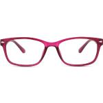 Lila Rechteckige Vollrand Brillen aus Kunststoff 