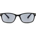 Schwarze Rechteckige Rechteckige Sonnenbrillen aus Kunststoff für Herren 