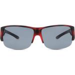 Rote Rechteckige Sonnenbrillen polarisiert aus Kunststoff für Damen 