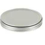 Silberne Runde Runde Pizzableche aus Silber spülmaschinenfest 6-teilig 