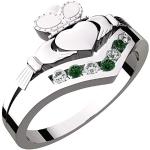 Grüne Claddagh Ringe für Damen 