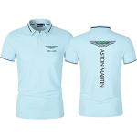 Kurzärmelige Aston Martin Kurzarm-Poloshirts aus Polyester für Herren Größe M für den für den Sommer 