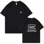 Streetwear Kurzärmelige Rundhals-Ausschnitt T-Shirts aus Baumwolle Handwäsche für Herren Größe XXL für den für den Frühling 