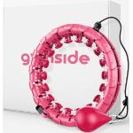 Gymside Hoopside Plus - Smart Hula Hoop zum ununterbrochen Hullern, Fällt Nicht herunter, geeignet für Anfänger, Hula Hoop zum abnehmen und fit Werden, mit Massagenoppen, 24 Abnehmbare Glieder (Pink)