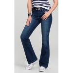 Dunkelblaue H.I.S Bootcut Jeans aus Denim für Damen Größe XS 