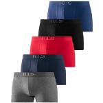 Boxer H.I.S bunt (grau, meliert, schwarz, navy, rot, blau) Herren Unterhosen Wäsche Nachtwäsche