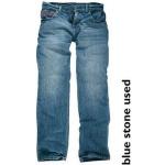 H.I.S Jeans Randy Straight Fit W31 L34 Herren Gerade Denim Hose Blue Stone Used