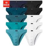 Hellblaue Unifarbene H.I.S Micro-Slips & Minislips aus Baumwolle für Herren Größe S 10-teilig 
