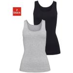 Unterhemd H.I.S grau (grau, meliert, schwarz) Damen Unterhemden aus elastischer Baumwoll-Qualität, Tanktop, Unterziehshirt