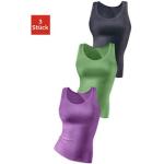 Anthrazitfarbene H.I.S Tank-Tops aus Baumwolle für Damen Größe XS für den für den Sommer 