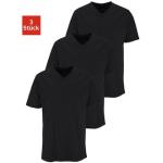 Schwarze H.I.S Nachhaltige V-Ausschnitt Herrenunterhemden aus Baumwolle Größe 7 XL 