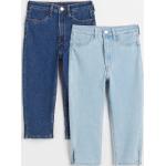Blaue H&M Capri-Jeans für Kinder mit Reißverschluss aus Denim Größe 146 