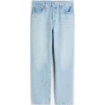 Blaue Vintage H&M Ankle-Jeans aus Denim für Damen Größe XXL Weite 30 