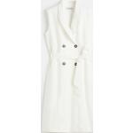Weiße Ärmellose H&M Midi Bandage-Kleider & Bodycon-Kleider aus Viskose enganliegend für Damen Größe L für den für den Winter 