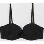 Schwarze H&M Bikini-Tops in 80A gepolstert für Damen Größe M für den für den Winter 
