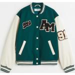 Grüne H&M College Jacken für Kinder & Baseball Jacken für Kinder Größe 134 
