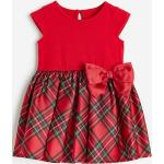 Rote Kurzärmelige H&M Rundhals-Ausschnitt Druckkleider & bedruckte Kinderkleider aus Jersey Größe 86 für den für den Winter 