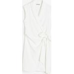 Weiße Ärmellose H&M Bandage-Kleider & Bodycon-Kleider mit Knopf enganliegend für Damen Größe L 