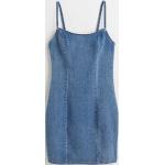 Blaue H&M Bandage-Kleider & Bodycon-Kleider mit Reißverschluss aus Baumwollmischung enganliegend für Damen Größe XL 