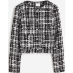 Schwarze H&M Mini Rundhals-Ausschnitt Kurzjacken & Cropped-Jackets aus Bouclé für Damen Größe XXL für den für den Winter 