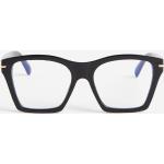 Schwarze H&M Rechteckige Damenbrillengestelle Blaulichtschutz 