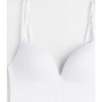 Weiße H&M T-Shirt-BHs in 65B ohne Bügel für Damen Größe M 