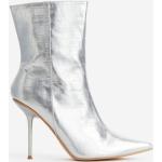Silberne Elegante H&M Ankle Boots & Klassische Stiefeletten für Damen Größe 36 
