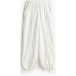 Weiße Loose Fit H&M Parachute Pants für Damen Größe S 