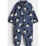 Blaue H&M Stehkragen Fleece-Overalls für Kinder aus Fleece Größe 104 