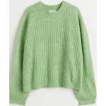 Grüne Oversize H&M Rundhals-Ausschnitt Damenlongpullover & Damenlongpullis Größe XS 