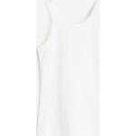 Weiße H&M Rundhals-Ausschnitt Tank-Tops enganliegend für Damen Größe XL für den für den Sommer 
