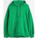 Grüne Oversize H&M Damenhoodies & Damenkapuzenpullover aus Baumwollmischung Größe XL für den für den Winter 