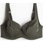 Grüne H&M Bikini-Tops aus Jersey in 85F ungefüttert für leichten Halt für Damen Größe M für den für den Winter 