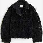Schwarze H&M Teddyjacken & Teddy-Fleecejacken aus Fleece für Damen Größe XL für den für den Winter 