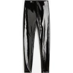 Schwarze Lack-Optik H&M Lackleggings aus Jersey für Damen Größe M 
