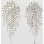 Silberne H&M Strass Ohrringe aus Silber für Damen 