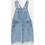 Blaue H&M Mini Sommerkleider mit Knopf aus Denim für Damen Größe M 
