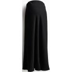 Schwarze H&M Midi Umstandsjeansröcke mit Reißverschluss aus Satin für Damen Größe XXL 