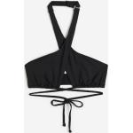 Schwarze H&M Bikini-Tops ohne Bügel für Damen Größe XL für den für den Winter 