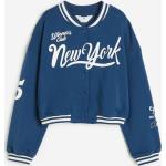 Blaue H&M Stehkragen College Jacken für Kinder & Baseball Jacken für Kinder aus Baumwollmischung Größe 146 
